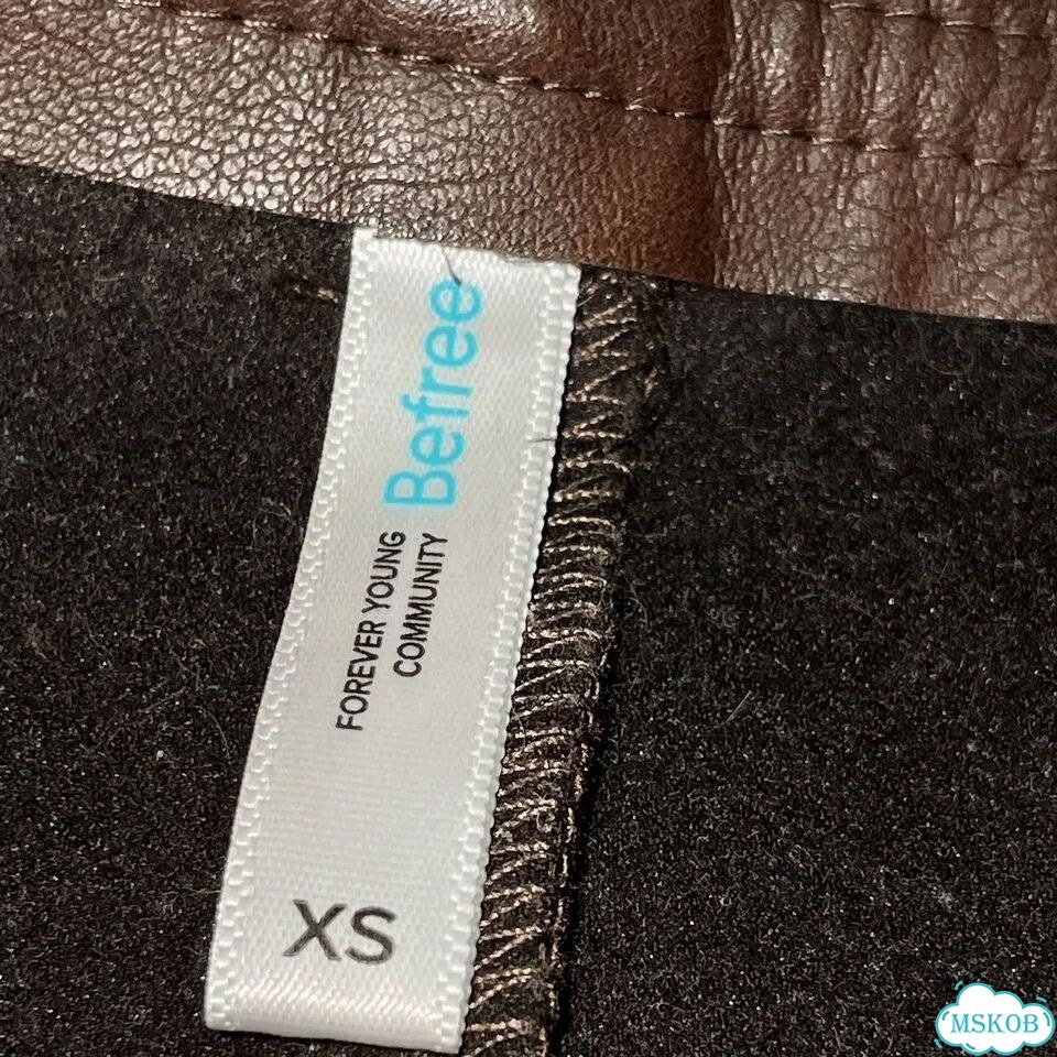 Кожаные брюки befree xs широкие оверсайз фото 4