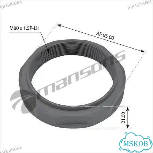 Гайка ступицы mansons 100013 фото 2