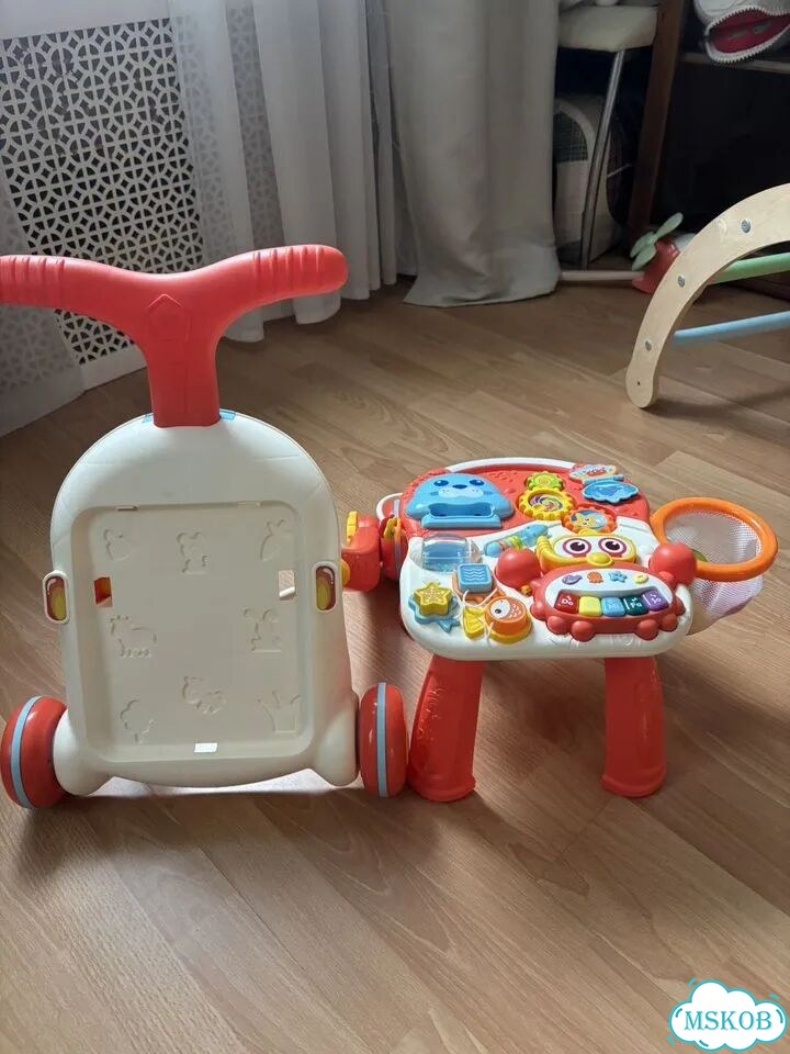 Ходунки каталка BabyGo со столиком фото 5