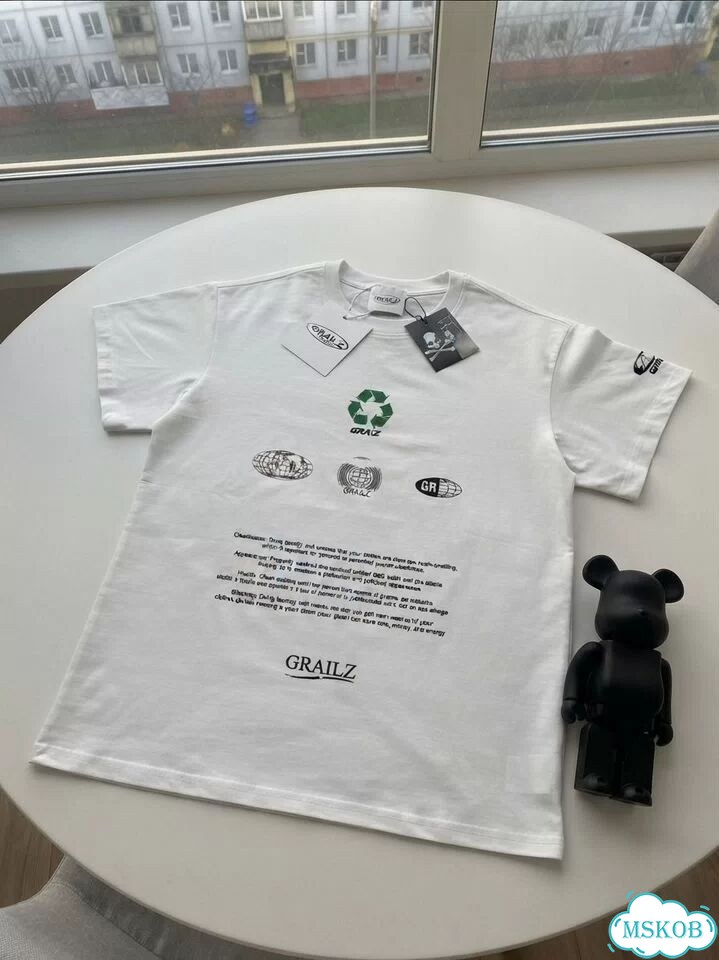 Футболка Grailz project recycle белая фото 1