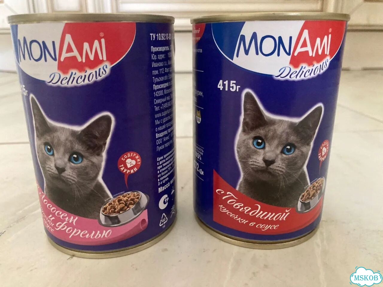MON AMI (Монами)корм кошачий говядина/форельлосось фото 2