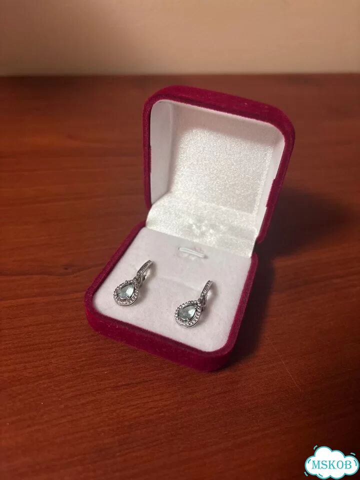 Серьги серебро фото 1