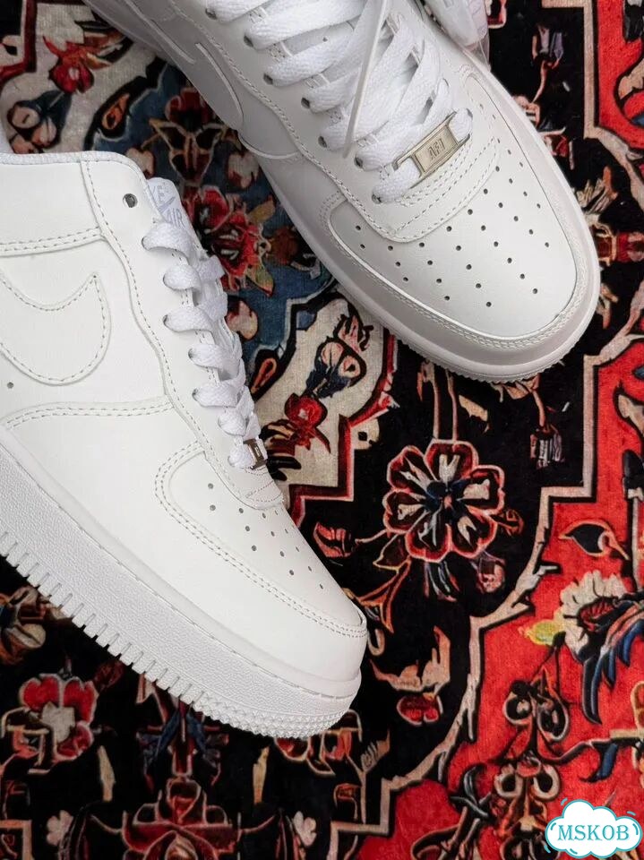 Nike Air Force 1 Белые фото 4