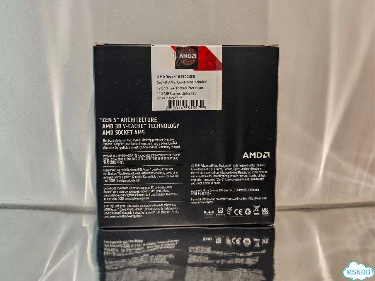 AMD Ryzen 9 9900X3D BOX Новый фото 3