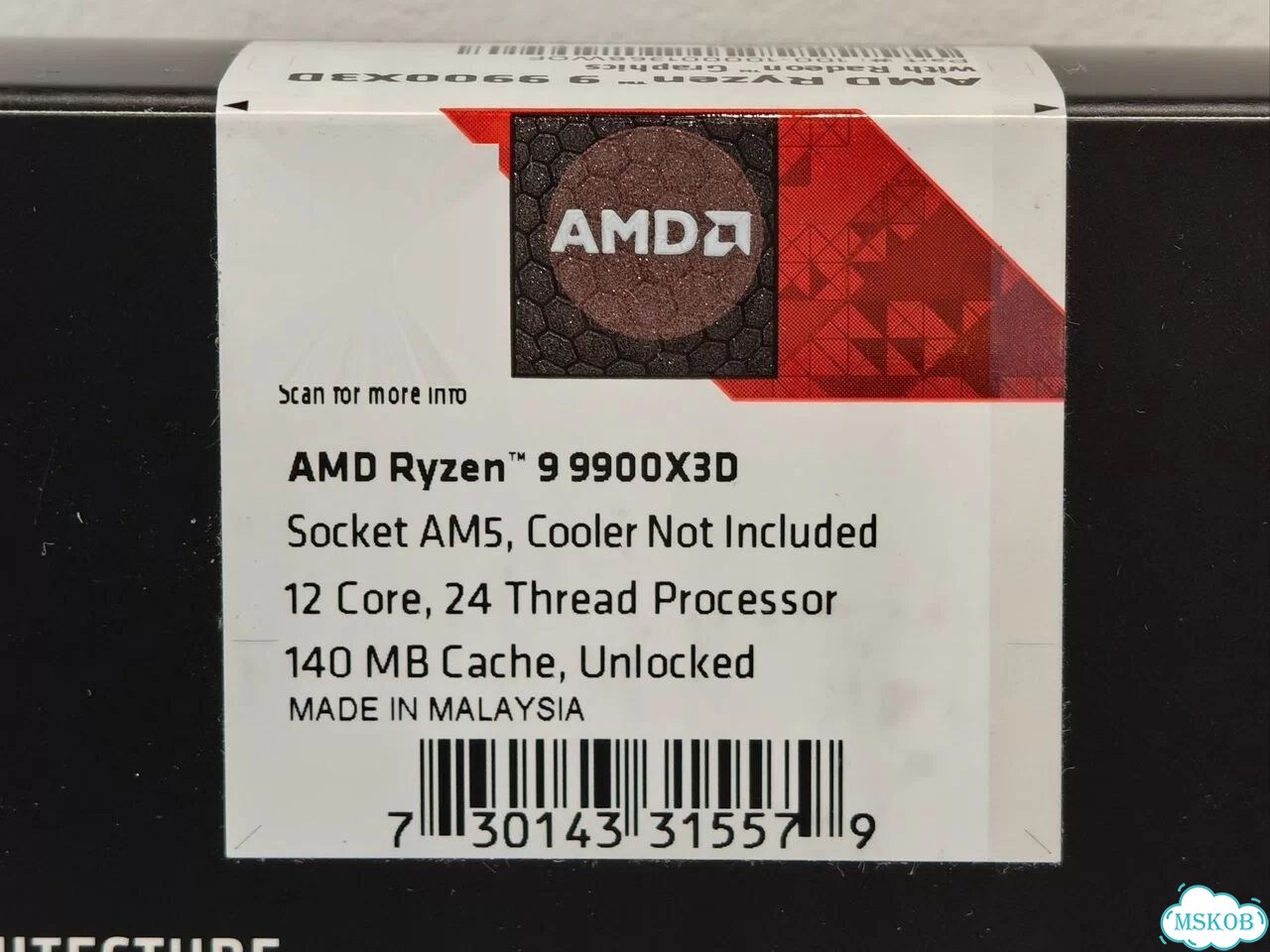 AMD Ryzen 9 9900X3D BOX Новый фото 5
