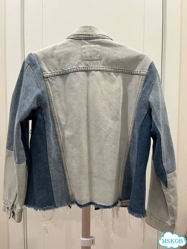 Джинсовая куртка Levi's, двухцветный деним, M фото 2