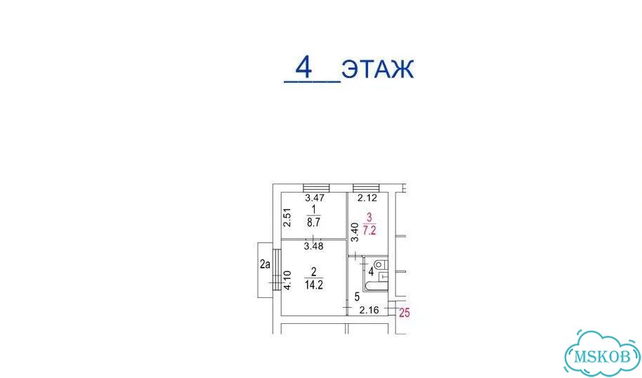 Аукцион: 2-к. квартира, 37,2 м², 4/9 эт. фото 2