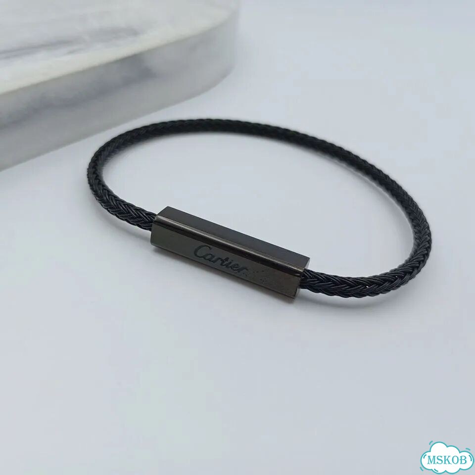 Браслет шнурок черный Cartier фото 4
