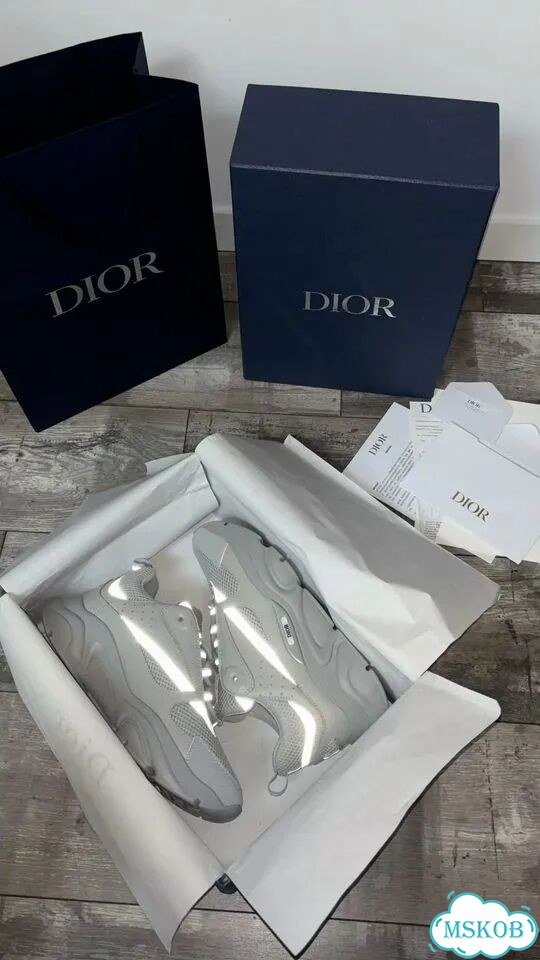 Кроссовки Dior b22 white фото 3