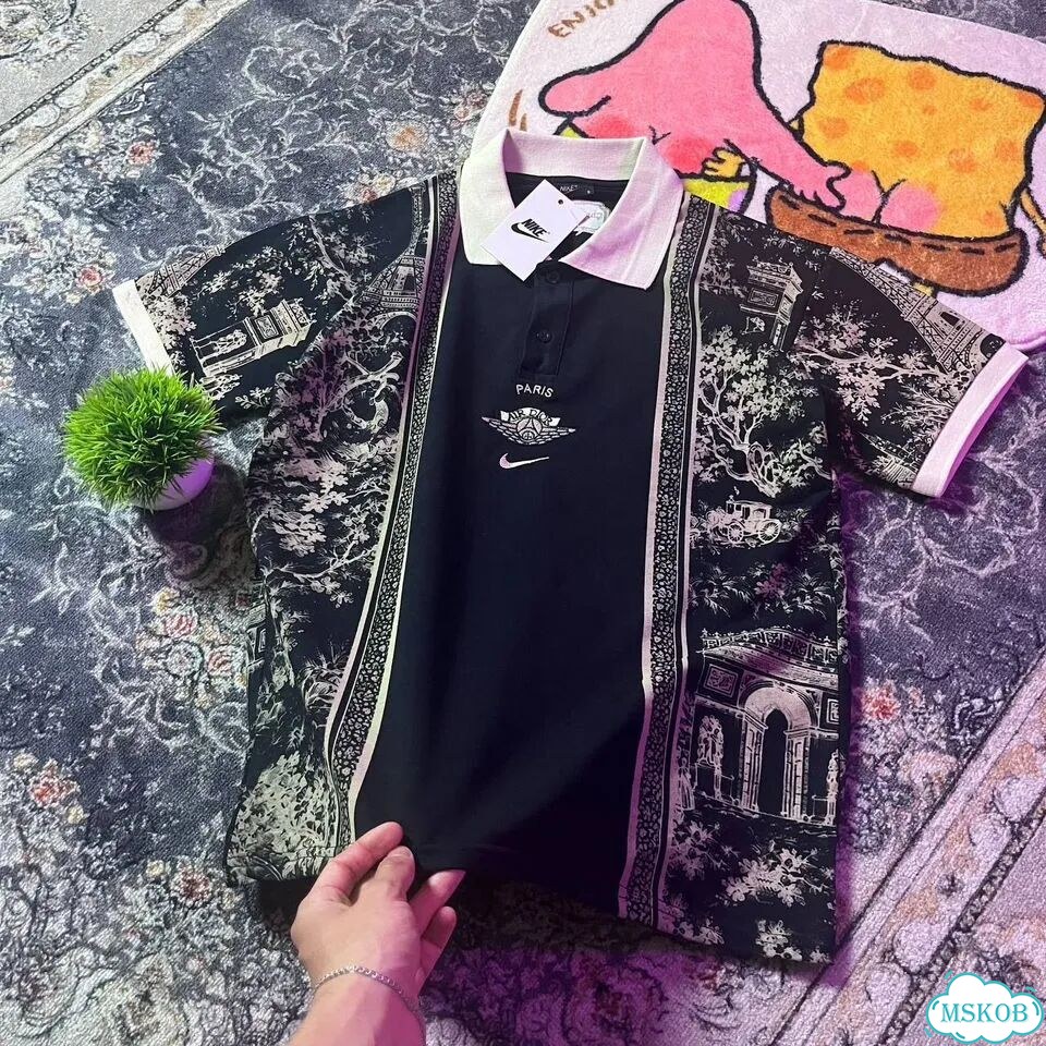 Поло Dior x Nike черное фото 9