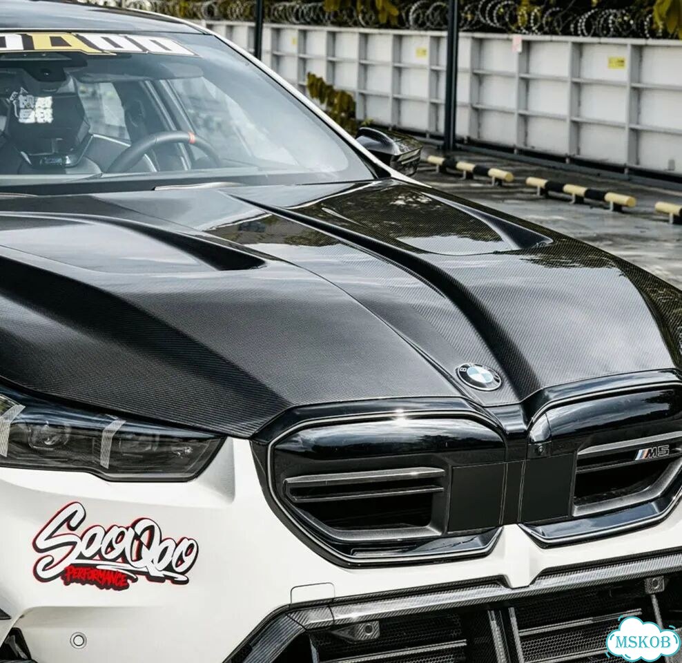 Капот BMW M5 G90 G99 G60 SQ сухой карбон фото 6