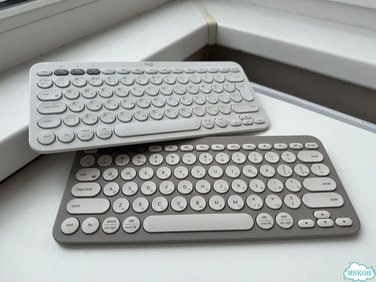 Клавиатура беспроводная logitech k380 серая фото 2