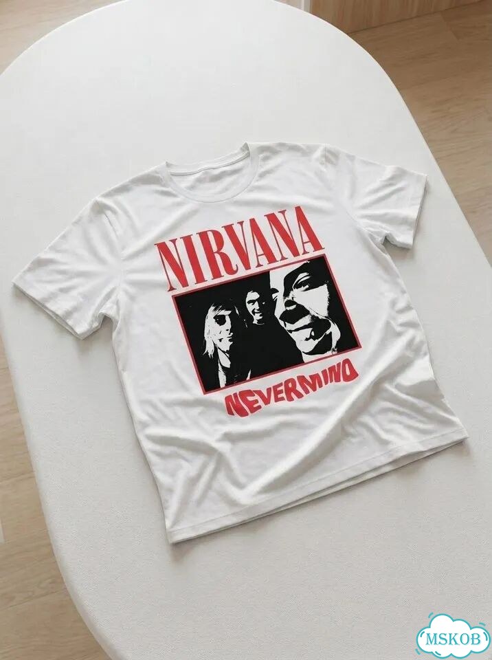 Футболка nirvana nevermind y2k rick owens фото 2