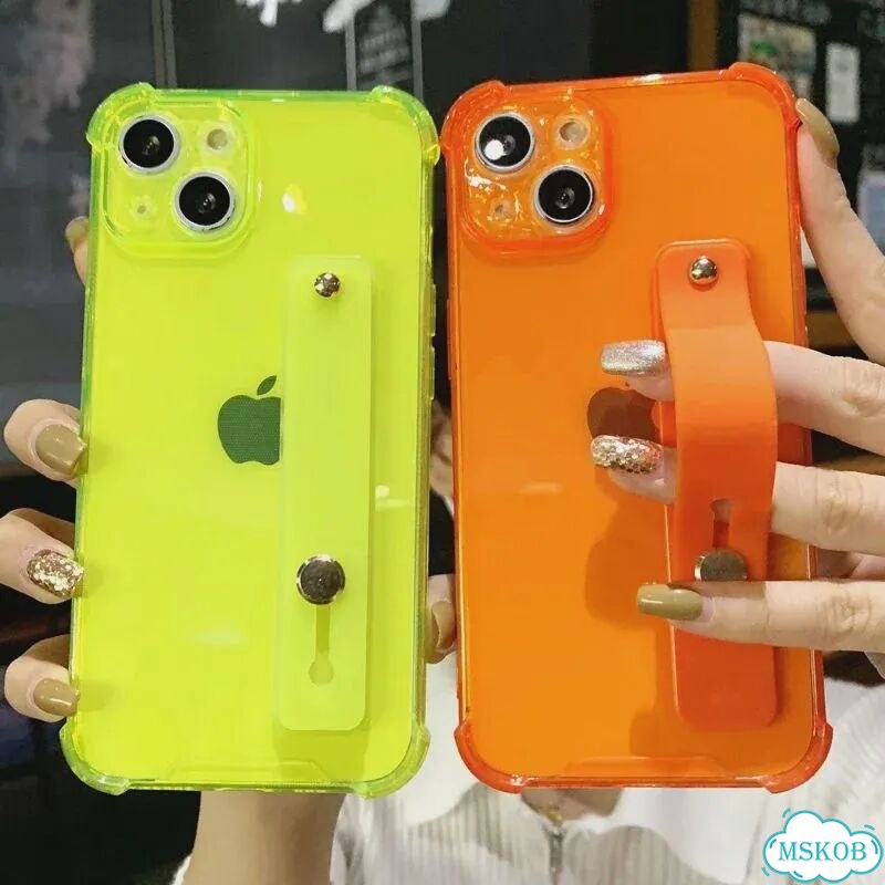 Розовый чехол на iPhone 14 Pro с ремешком фото 2