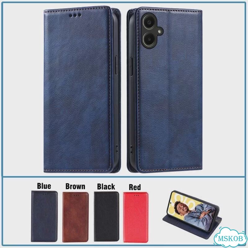 Чехол-книжка для Samsung A07 F07 M07, кожаный чехол для Samsung Galaxy For Samsung A07, Black(4) фото 6
