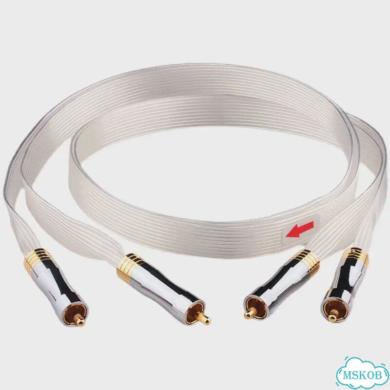 Diylive Music Ribbon 2RCA-2RCA, 0.75 м, белый фото 1