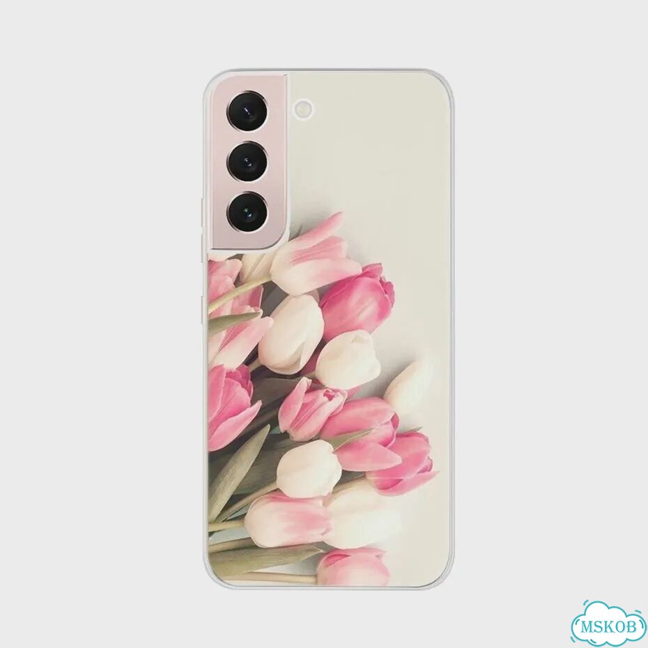 Чехол для телефона с красивым цветком для Samsung Galaxy S22 Pro S 22, Ультратонкий чехол с милым ко фото 5