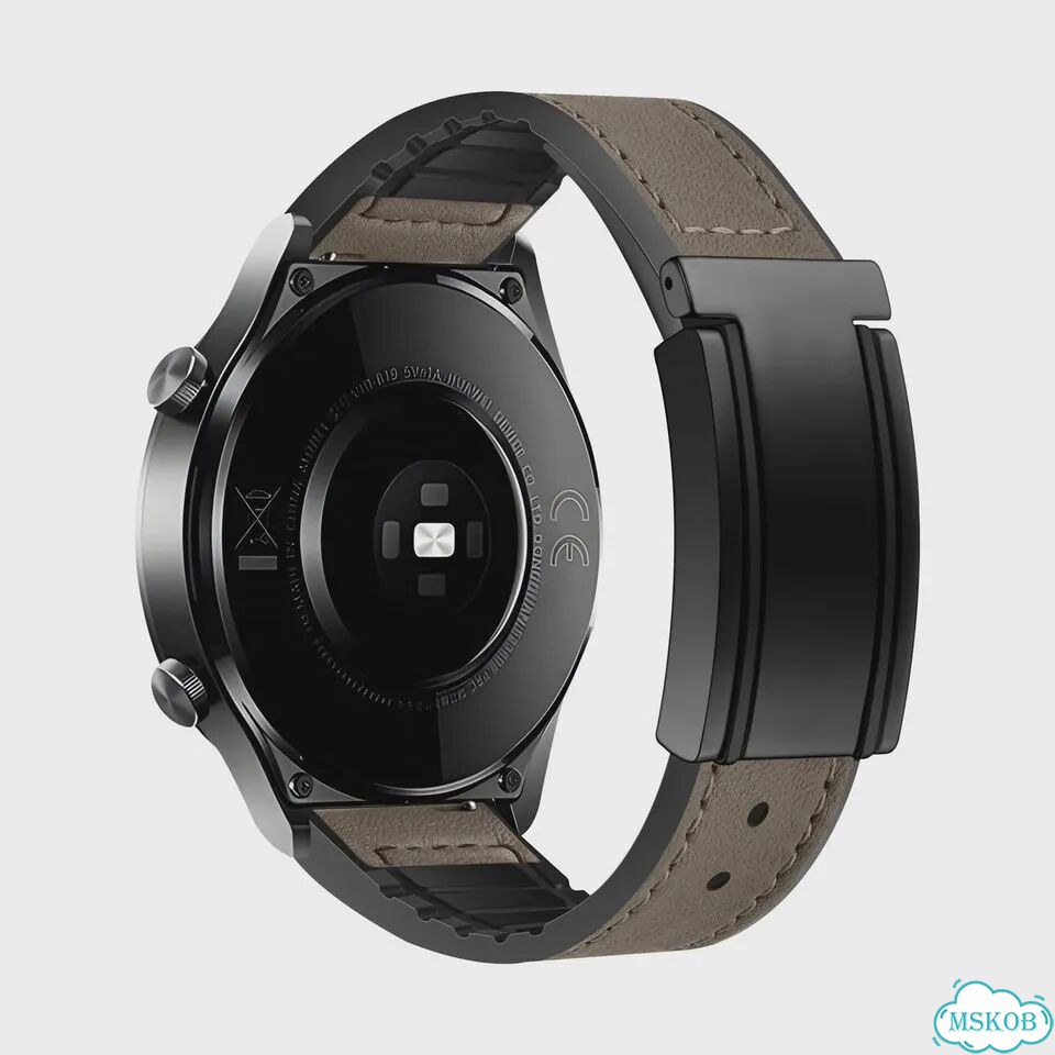 Кожано-силиконовый ремешок для Xiaomi Watch S3 eoenkk Xiaomi S1 Active, Коричневый, Dark brown фото 1