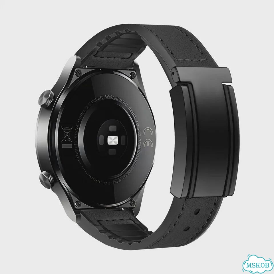 Кожано-силиконовый ремешок для Xiaomi Watch S3 eoenkk Xiaomi S1 Active, Коричневый, Dark brown фото 3