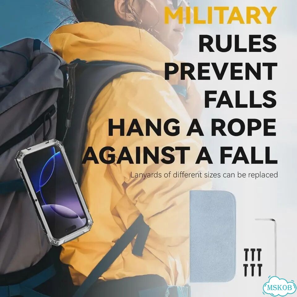 Металлический сверхпрочный чехол для iPhone Air 17 16e 16 15 Айфон 13 Про Макс, Черный, серебристый фото 6