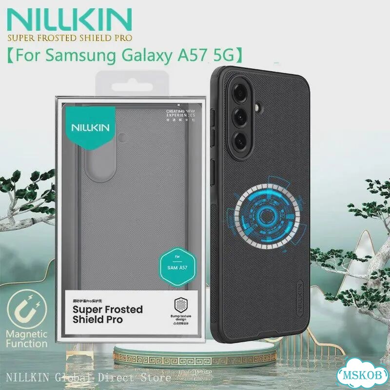 Магнитный чехол nillkin для Samsung A57 5G, черный фото 2