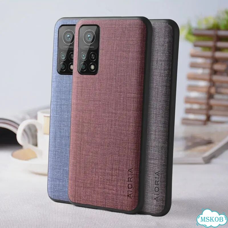 Чехол для Xiaomi Mi 10T Pro Lite, чехол с текстильной текстурой из Темно-синий, Blue, Mi 10T фото 2