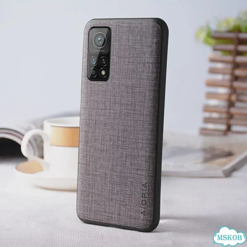 Чехол для Xiaomi Mi 10T Pro Lite, чехол с текстильной текстурой из Темно-синий, Blue, Mi 10T фото 4