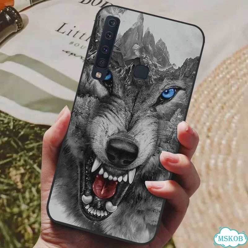 Для Samsung A9 2018, силиконовый чехол, черный милый мультяшный чехол для Samsung Galaxy A9 A7 2018 фото 1
