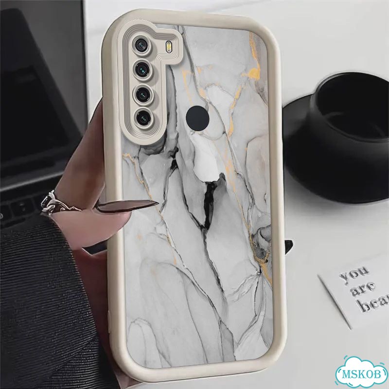 Розовый мраморный чехол Redmi Note 7 фото 6