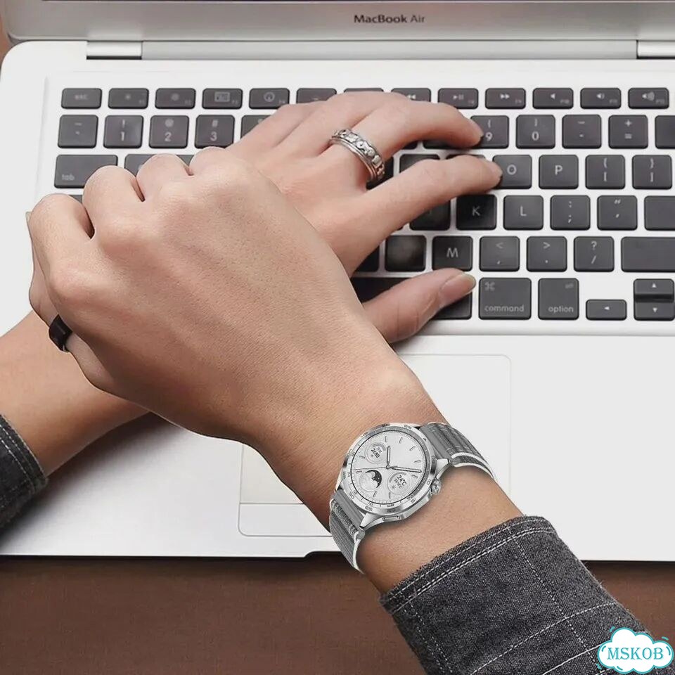 Ремешок для Samsung Galaxy Watch, нейлоновый, AGreen фото 5