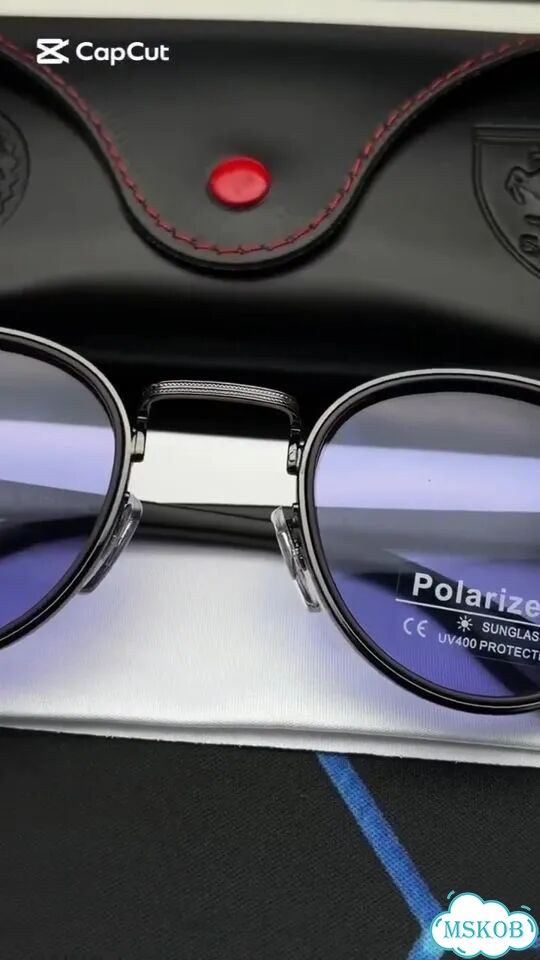Очки Ray-Ban Ferrari круглые синие UV400 фото 1