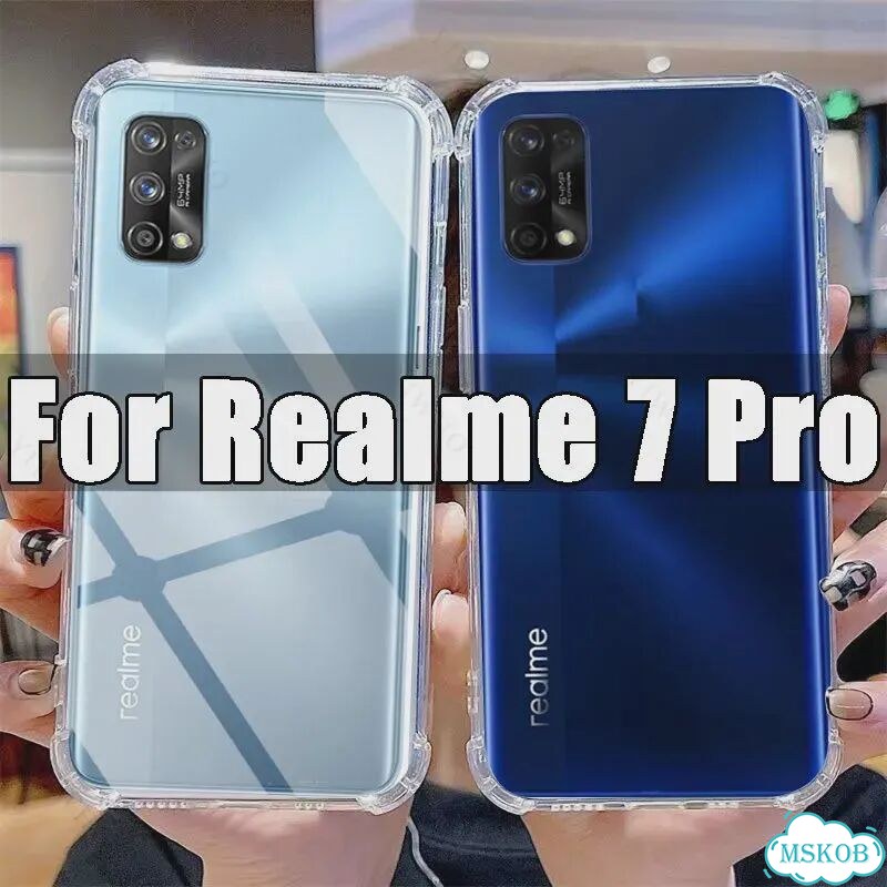 Прозрачный чехол для телефона Realme 7 Pro, прозрачный чехол из тпу Realme 7Pro, 6,4 дюйма, RMX 210 фото 1