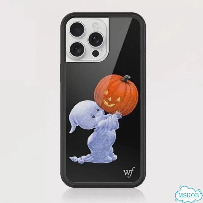 Чехол для телефона Wildflower Ins Little Ghost для iPhone 17, 12, 13, 14, 15, For iPhone 14Pro Max фото 1