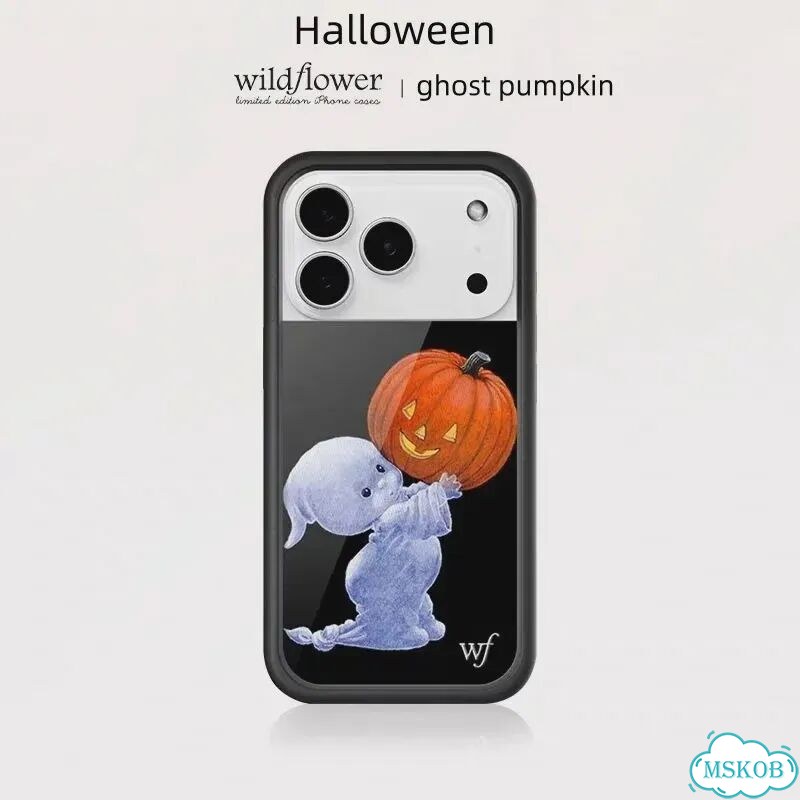 Чехол для телефона Wildflower Ins Little Ghost для iPhone 17, 12, 13, 14, 15, For iPhone 14Pro Max фото 3