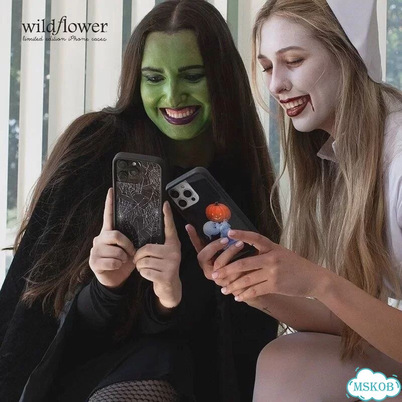 Чехол для телефона Wildflower Ins Little Ghost для iPhone 17, 12, 13, 14, 15, For iPhone 14Pro Max фото 5