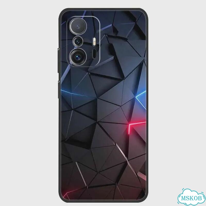 Для Xiaomi 11T Pro чехол животные защитный мягкий силиконовый Черный, G08.CH.443, For Xiaomi 11T Pro фото 1