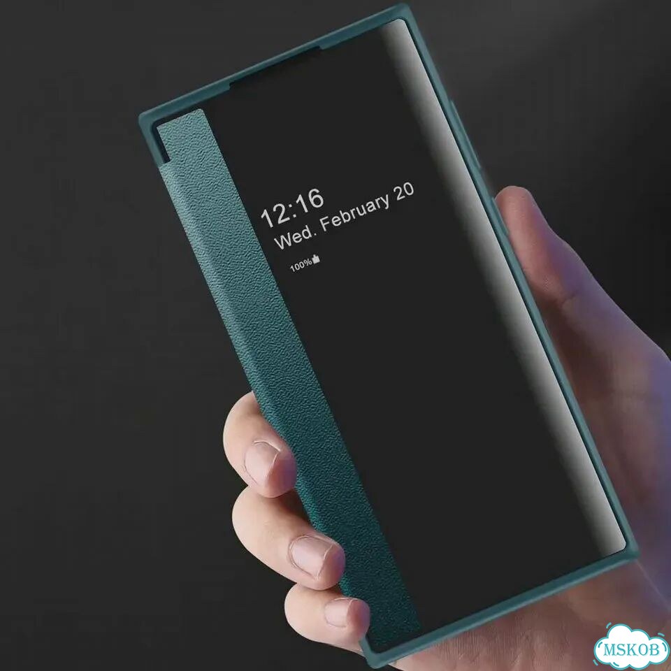 Фиолетовый кожаный чехол-книжка для Samsung Galaxy S23 Ultra фото 4