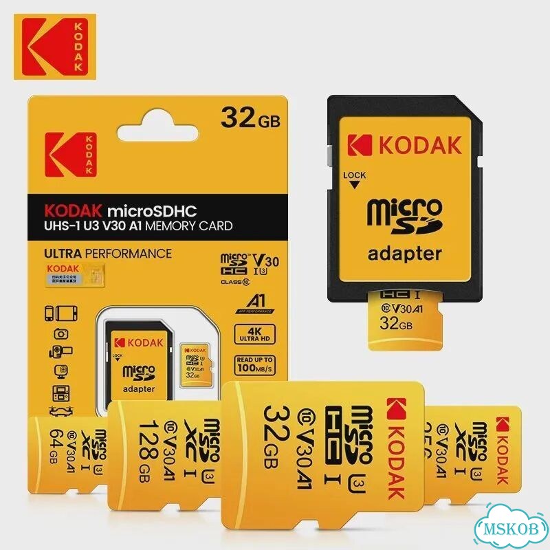 Kodak Micro SD карта памяти 32/64/128/256 гб Class10 V30 128GB фото 2