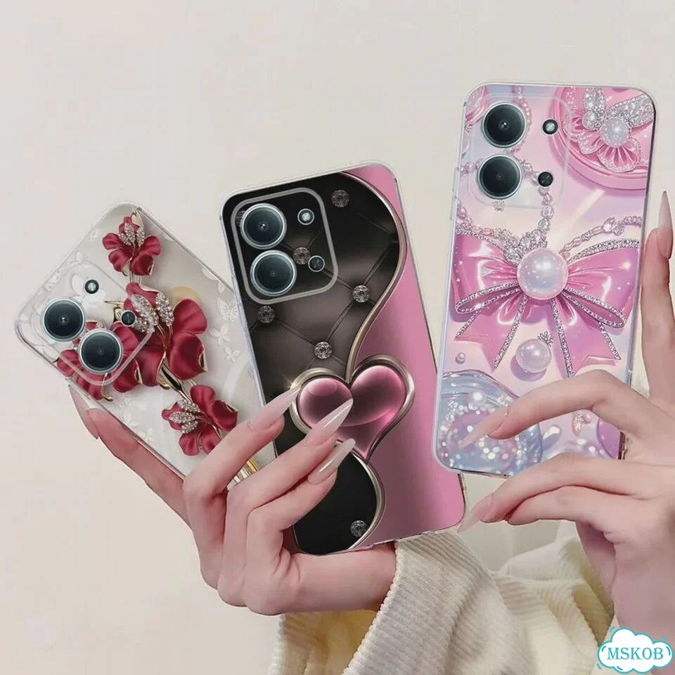 Чехол для Xiaomi Poco C85 с бабочкой, TPU-863 фото 7