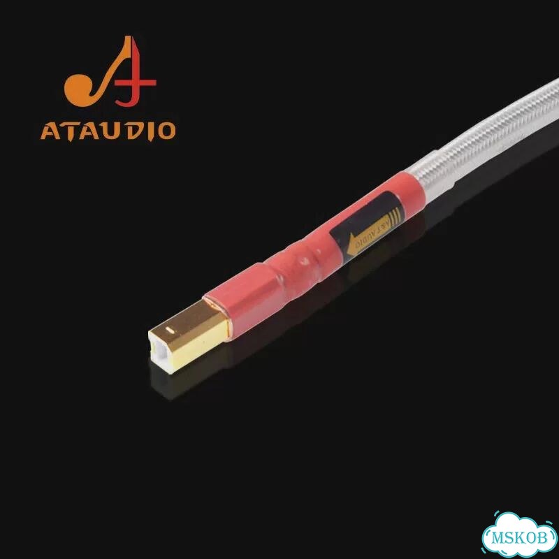 Ataudio USB Type A-B, 0.5m, серебряный фото 5