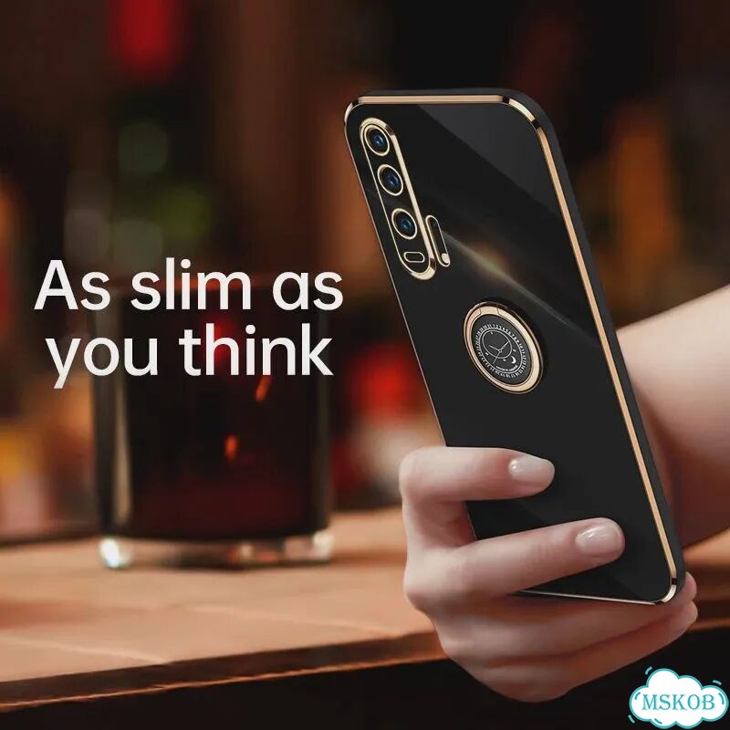 Для Honor 20 Pro Чехол Honor 20Pro Phone Чехол YAL-AL10 Back Cover Luxury Square Розовый, 6D Red фото 2