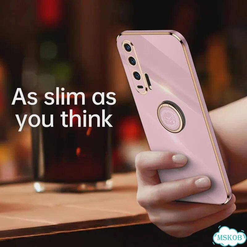 Для Honor 20 Pro Чехол Honor 20Pro Phone Чехол YAL-AL10 Back Cover Luxury Square Розовый, 6D Red фото 3