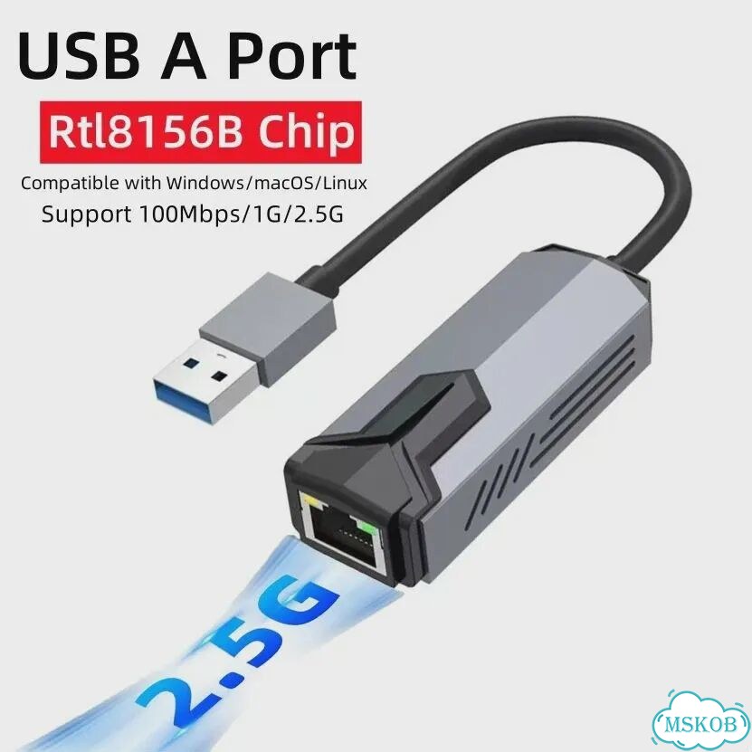 EQP Ethernet-адаптер USB-C 2.5Гбит A to 2.5G фото 1