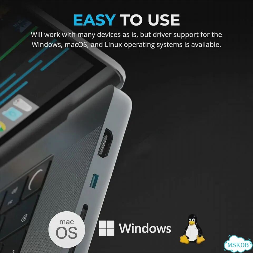 EQP Ethernet-адаптер USB-C 2.5Гбит A to 2.5G фото 4