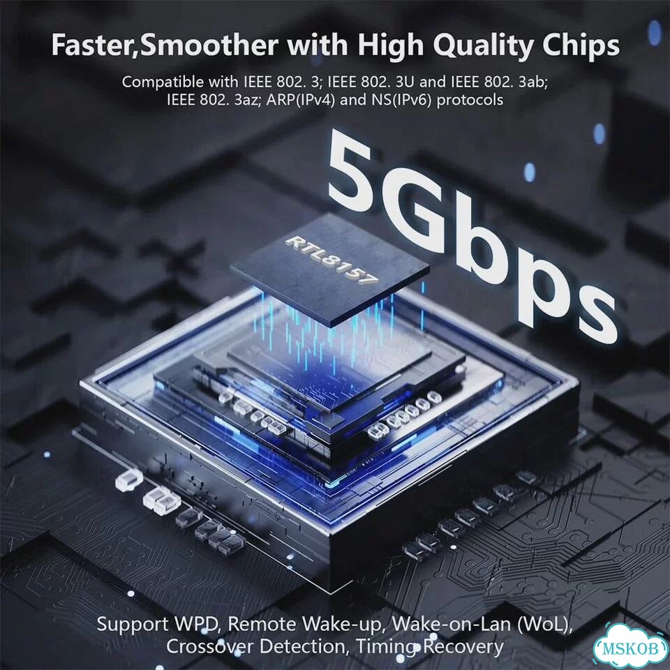 EQP Ethernet-адаптер USB-C 2.5Гбит A to 2.5G фото 6