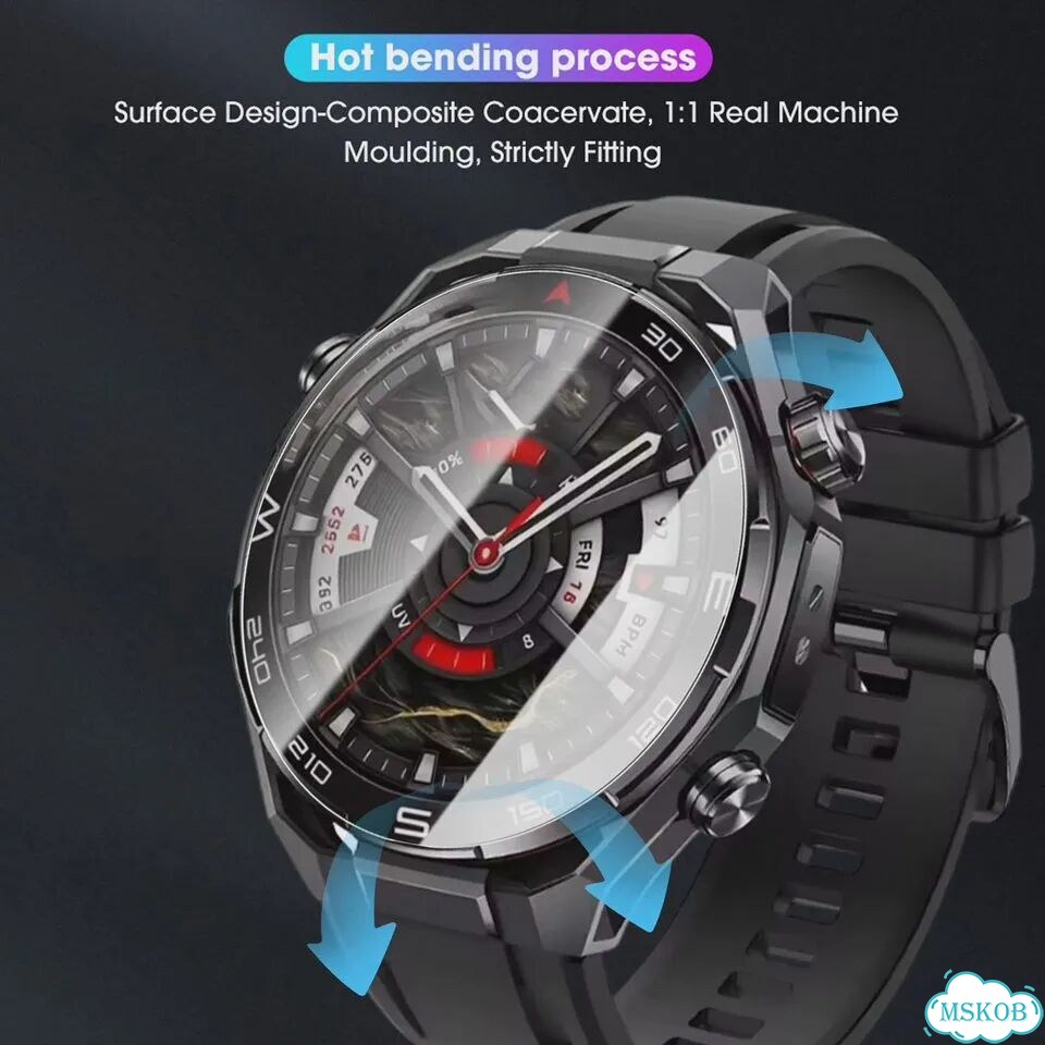 Закаленное стекло для Huawei Watch Ultimate 2 bappsus 5X-With Install Kit фото 6