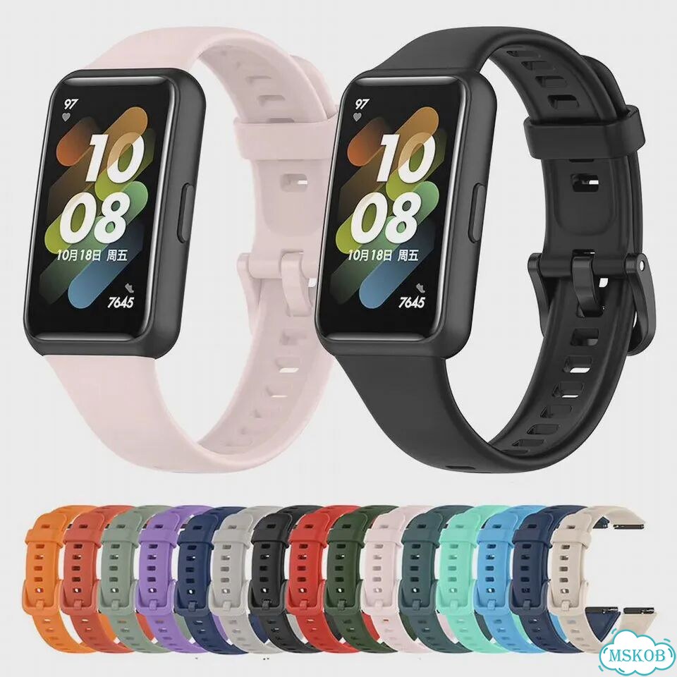 Силиконовый ремешок для Huawei Band 7 zenheo Бежевый, Beige фото 2