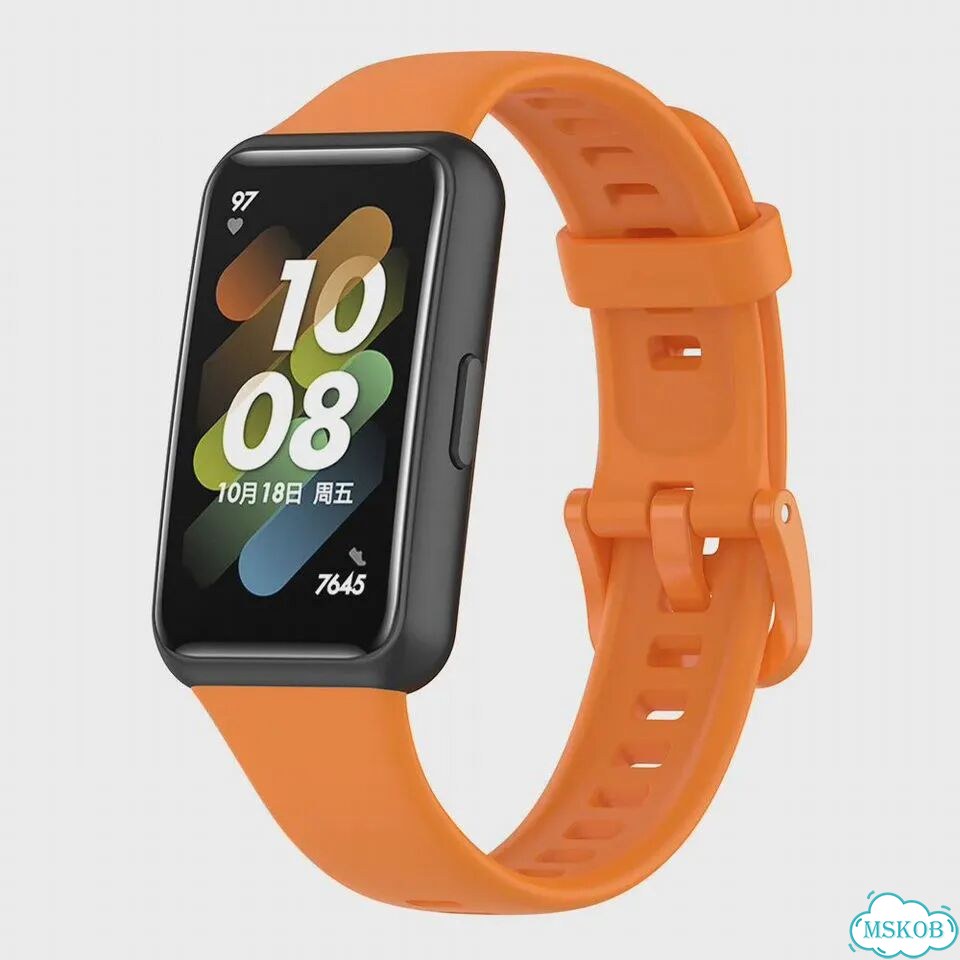 Силиконовый ремешок для Huawei Band 7 zenheo Бежевый, Beige фото 6