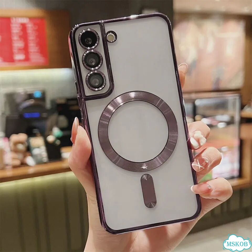 Магнитный чехол Dark Purple для Samsung Galaxy S23/S24/Note 10 фото 1
