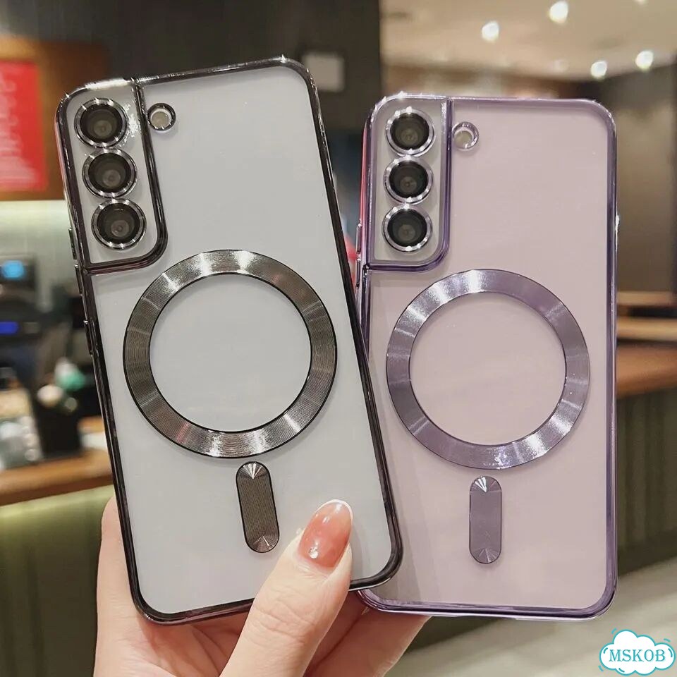 Магнитный чехол Dark Purple для Samsung Galaxy S23/S24/Note 10 фото 2